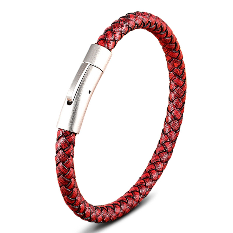 Red leather-21cm