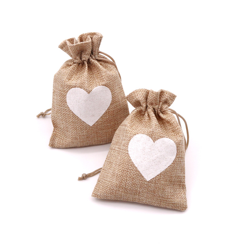 Natural color white heart 10x14CM