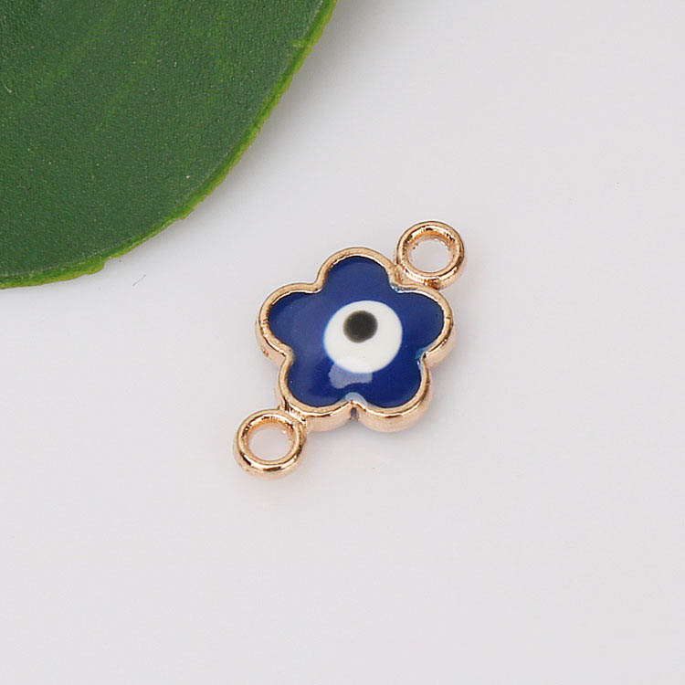 Royal Blue plum blossoms, 8x14mm