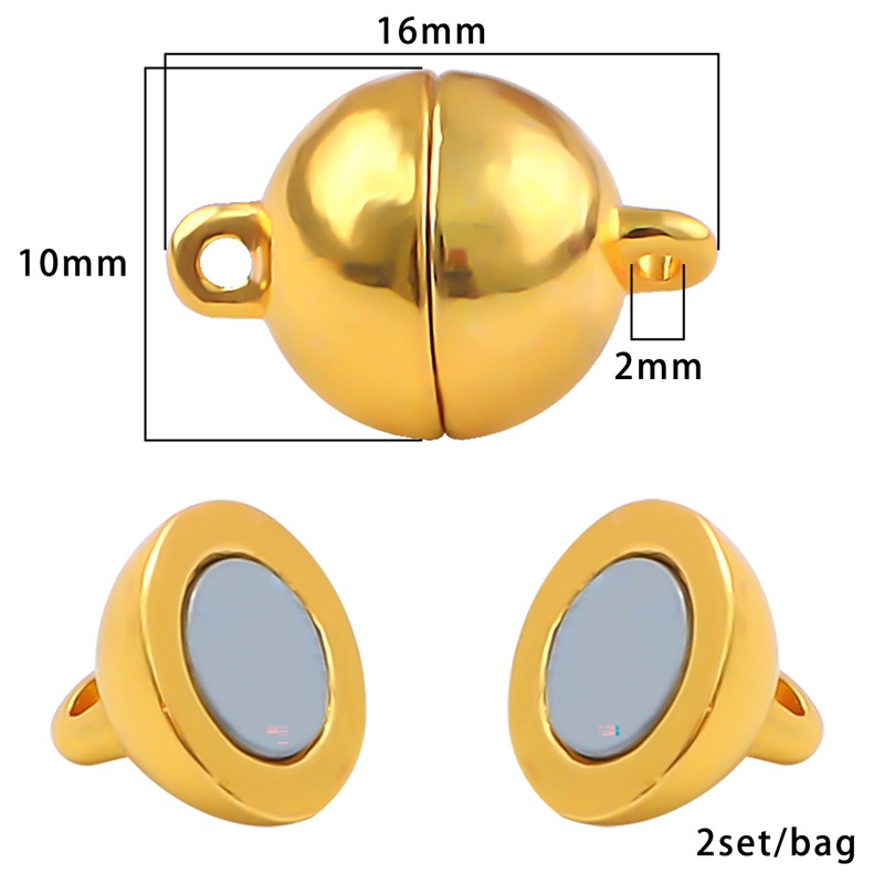 8:#08 Gold 16 x 10mm