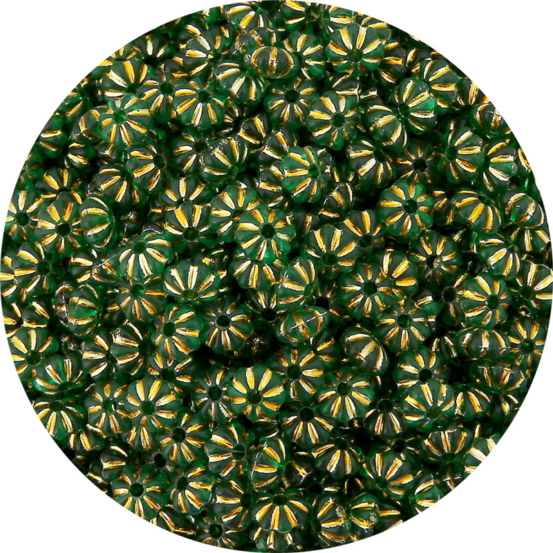 6:dark green gold wire