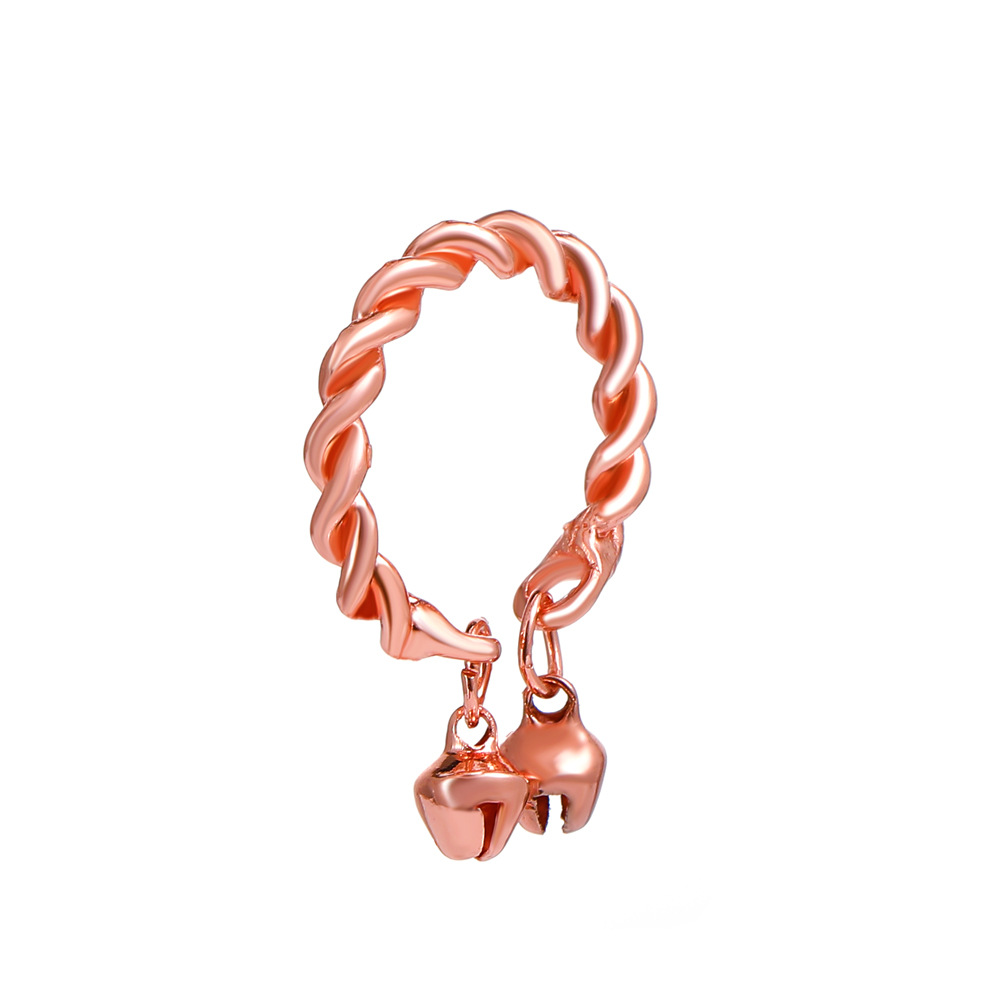 1 rose gold color plated