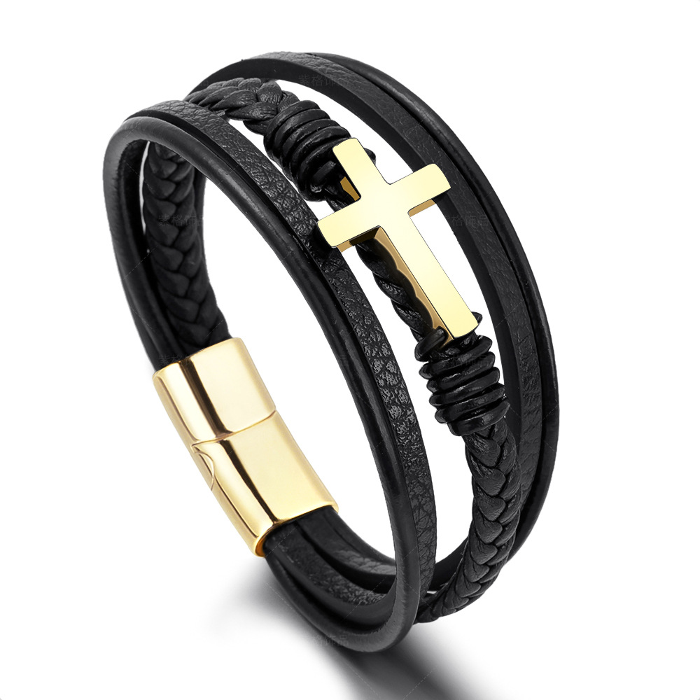 Black gold buckle19cm