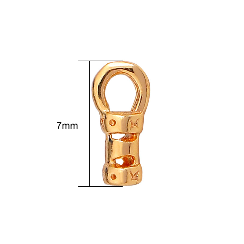 7mm card 1.0mm chain cord buckle 2pcs/pack