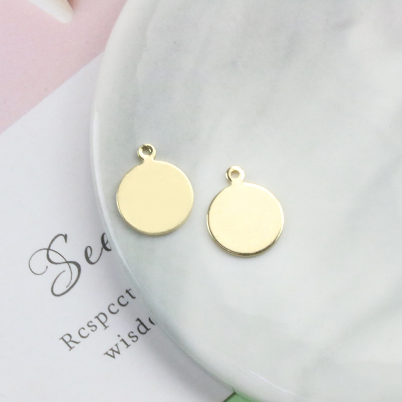 2:12mm gold disc