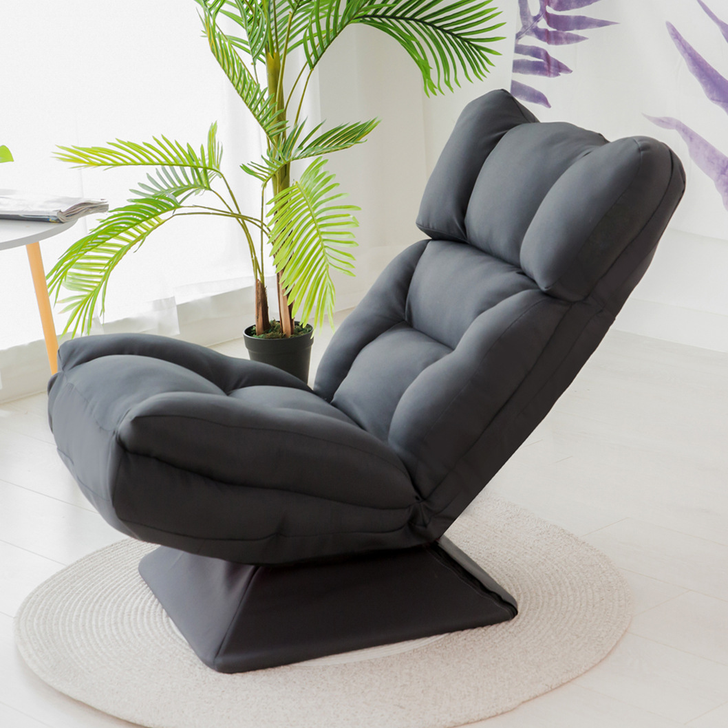 Sports car swivel chair dark gray   free installation