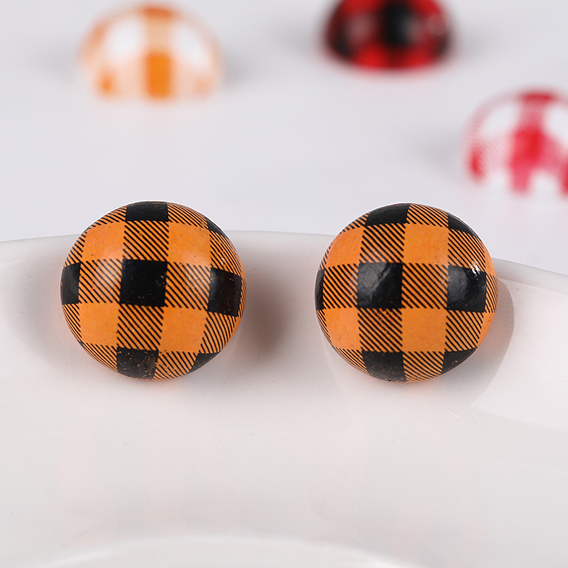 Orange black grid 16mm