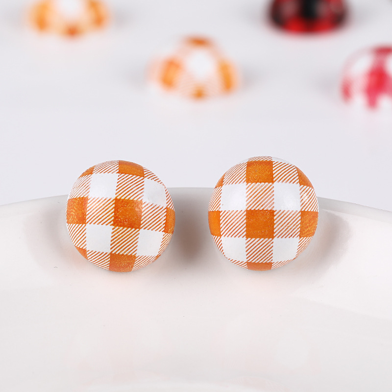 Orange and white grid 20mm