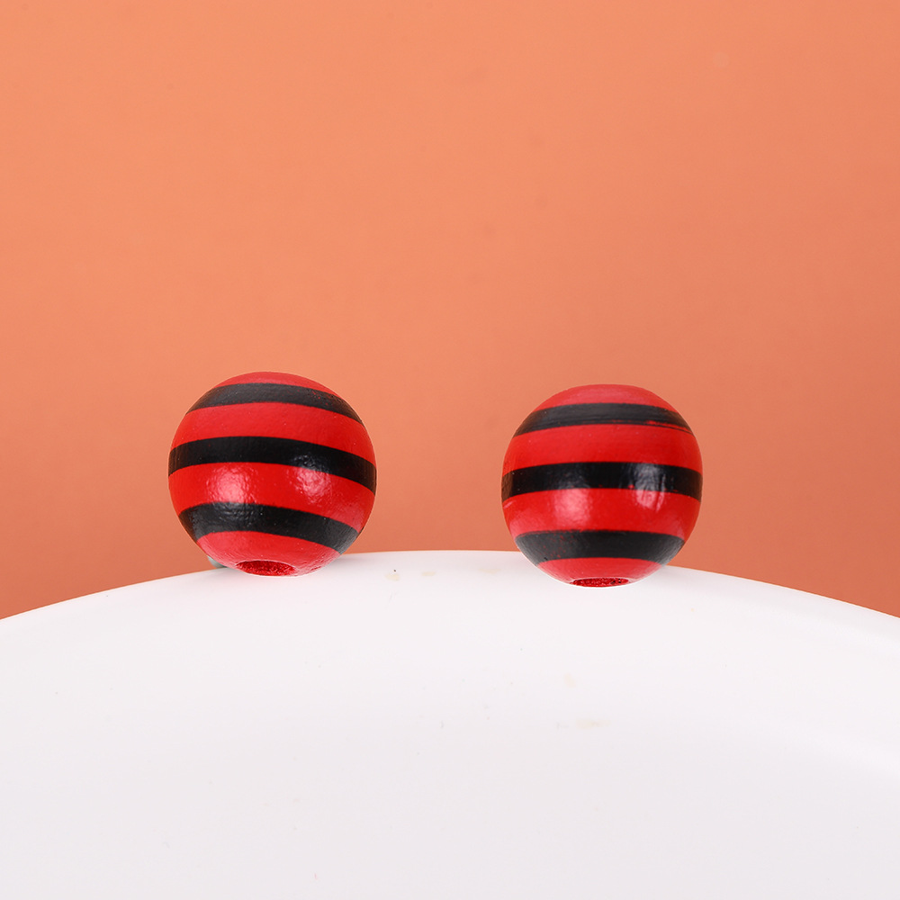 Black horizontal stripes on red background