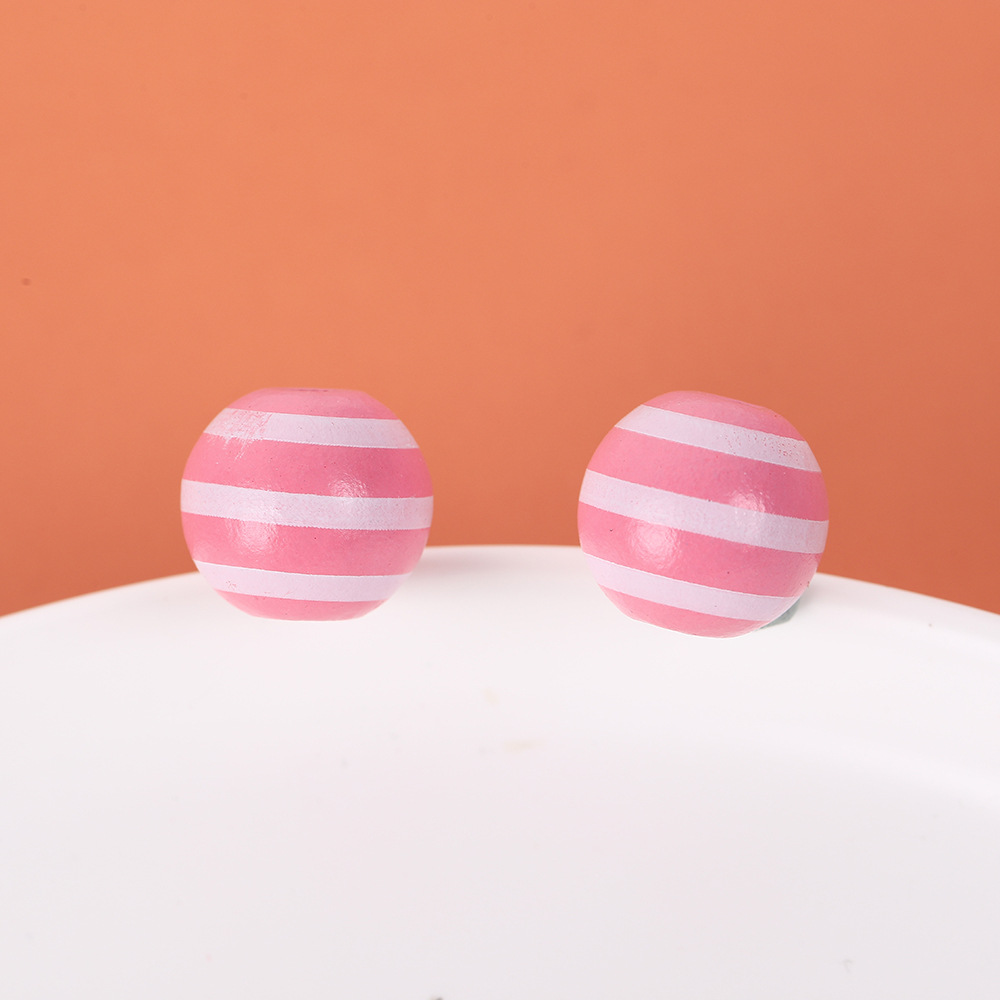 White horizontal stripes on pink background