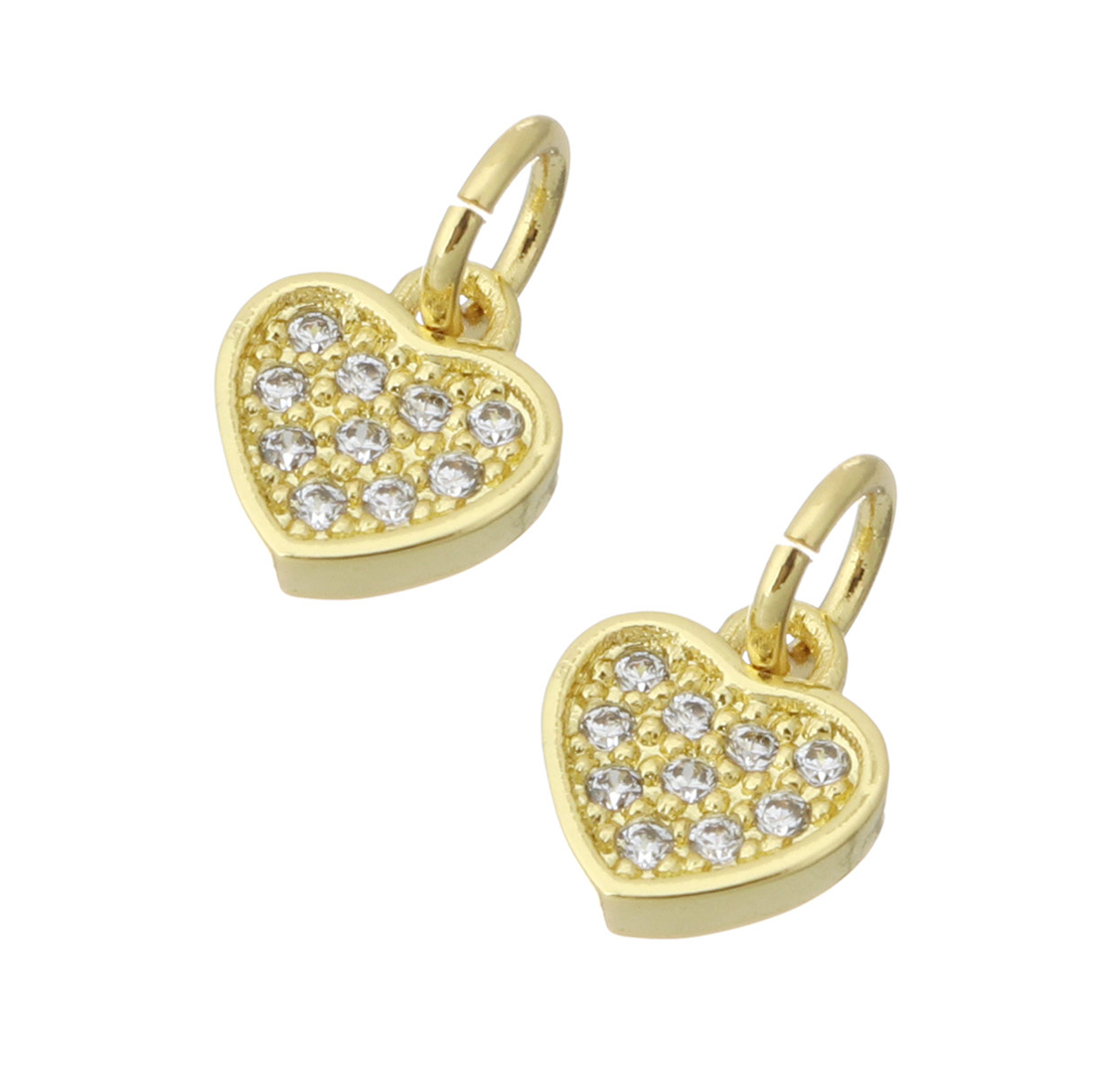  gold color with crystal cubic zirconia