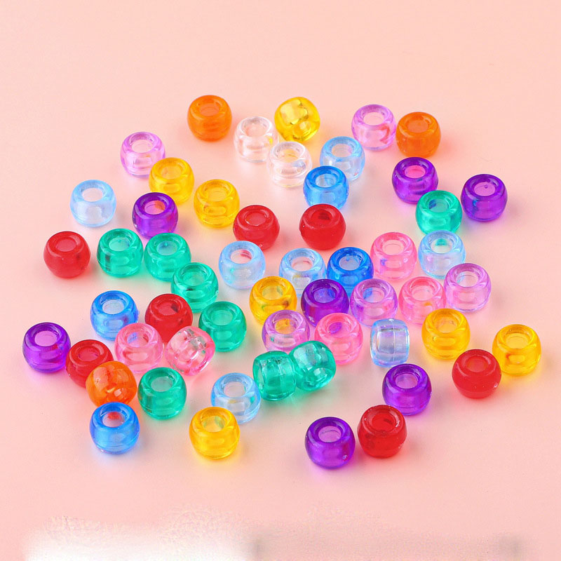 6x9mm#09 transparent barrel beads, about 200 pcs/p