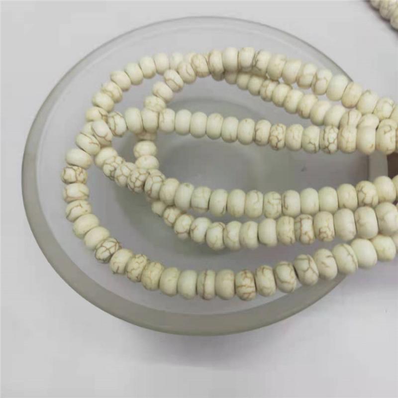 White 6*10mm (63pcs/strand)