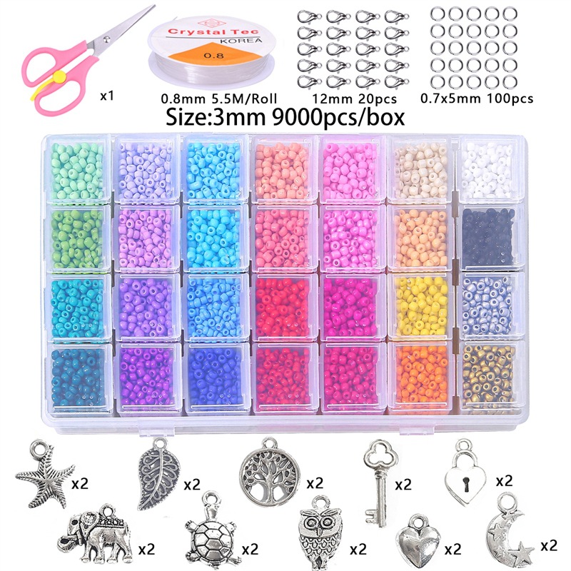 12:28 Grid Bead Set Box   Combination Set