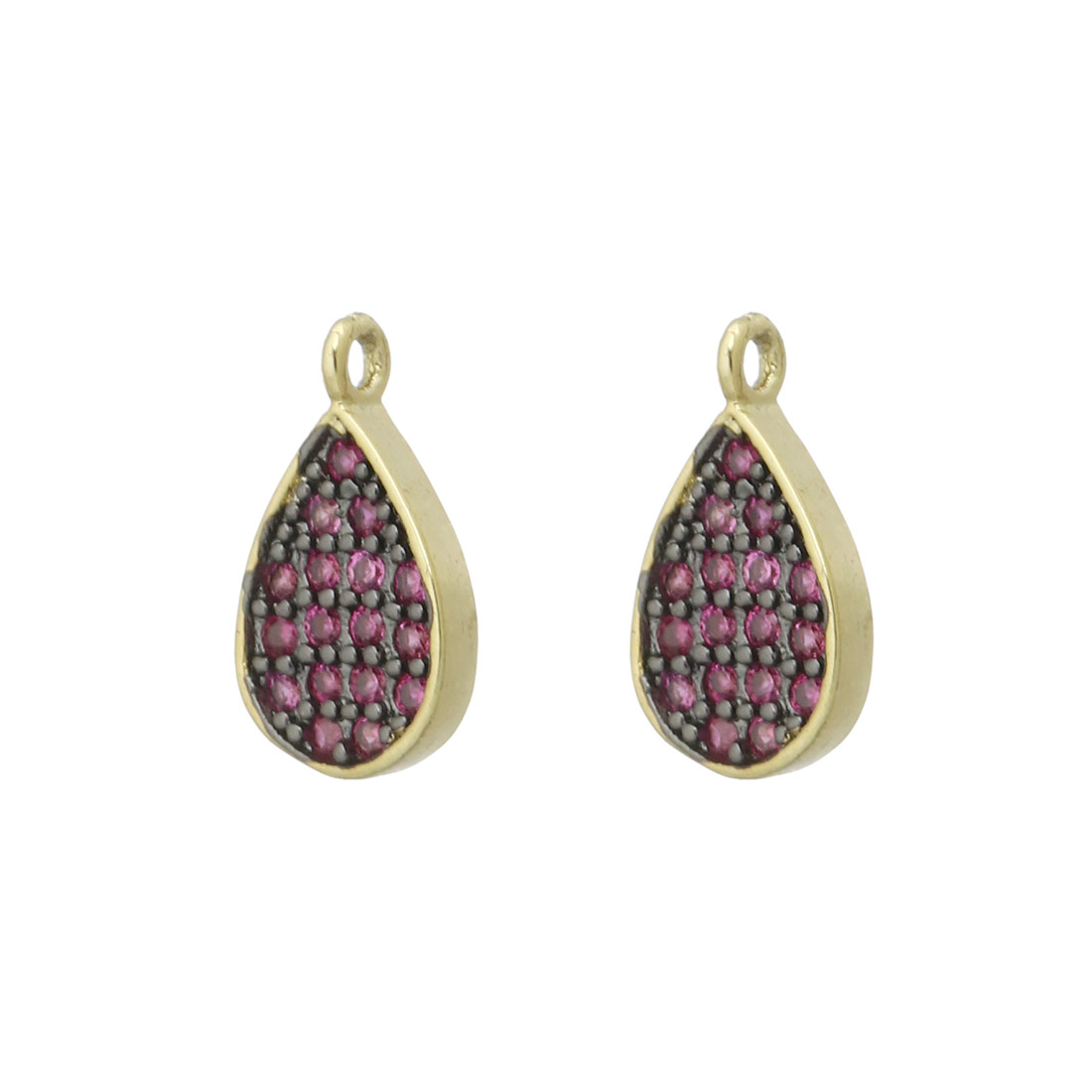 3:de color oro rosa plateado con CZ