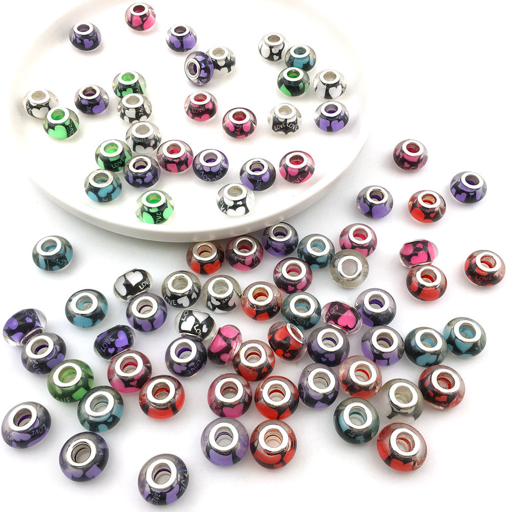 Mix 10 Love Beads-13978