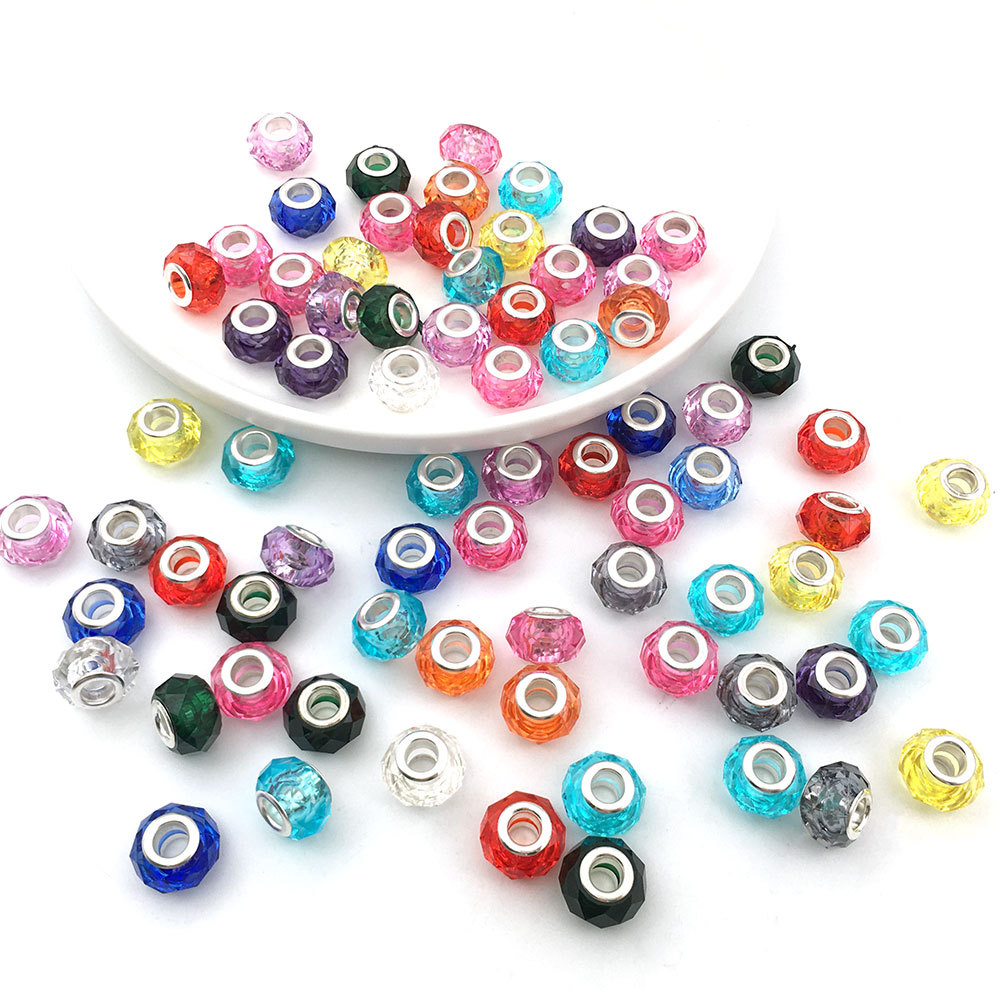 Mix 10 Jelly Cut Beads - 13979