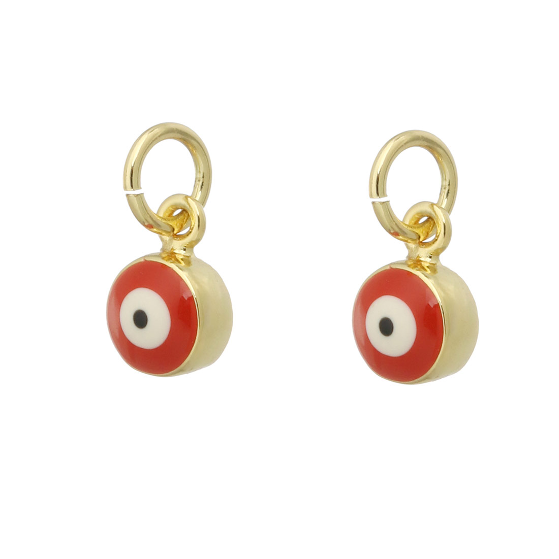 1:gold color plated with red enamel