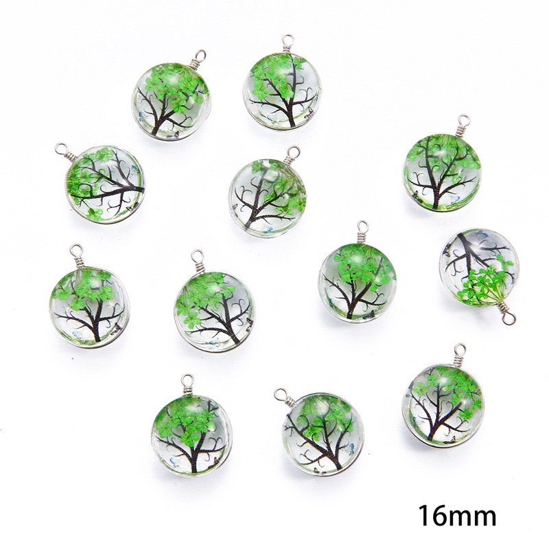 16mm#02 Round Single Hanging Green