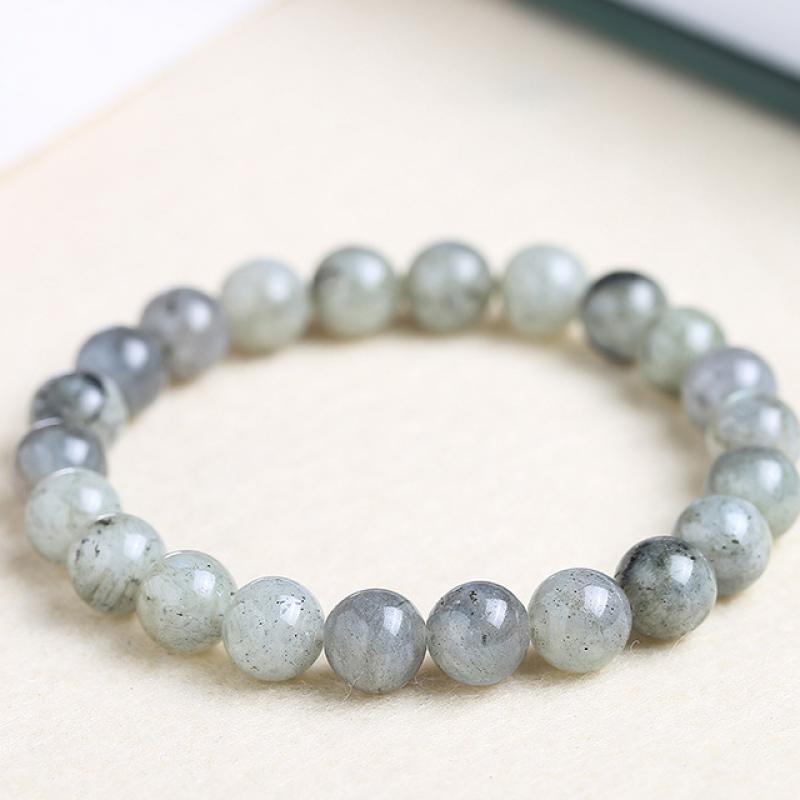 Natural White Sparkling Stone Bracelet 6mm