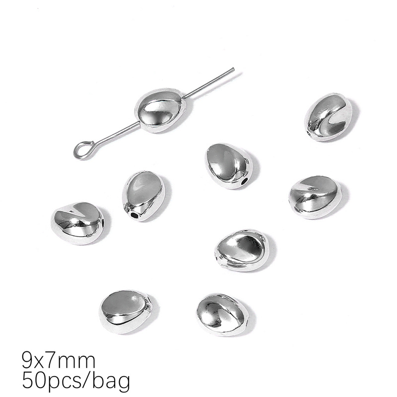 Shaped beads 9x7mm 50 pcs/pack