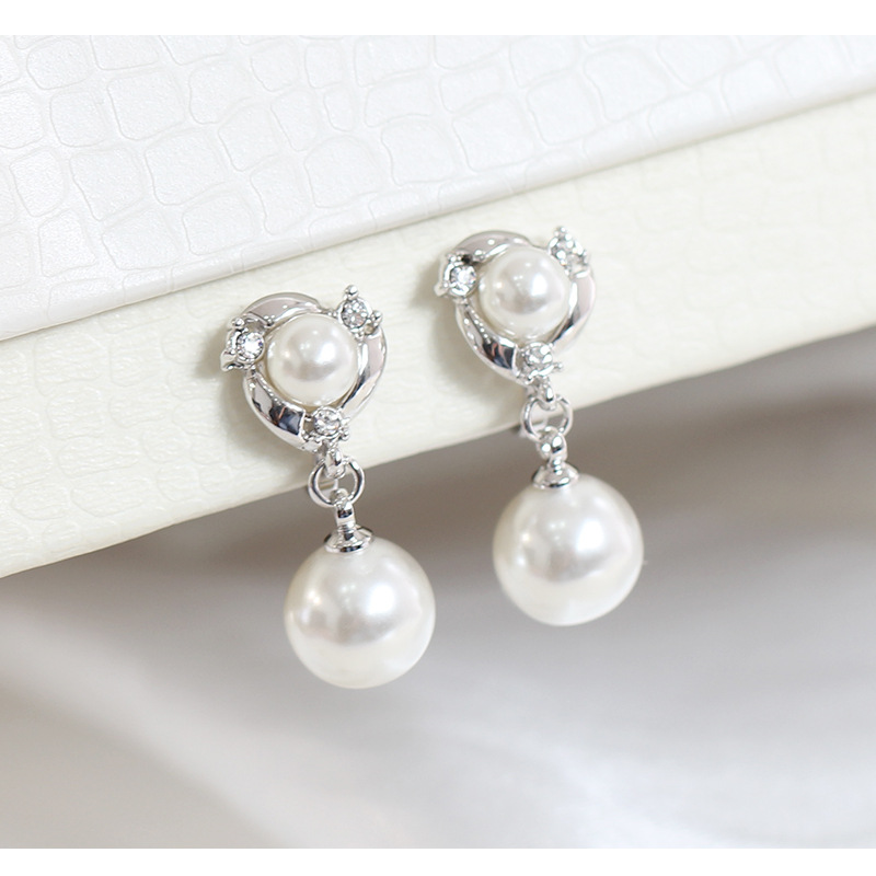 1:Silver, Clip-on Drop Earring