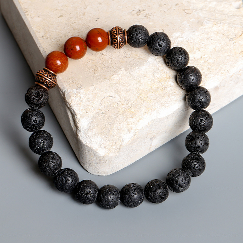 Natural Volcanic Redstone Bracelet