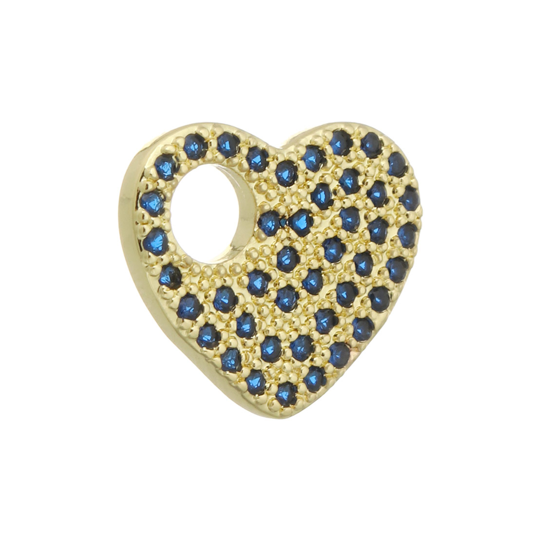  gold color plated with blue CZ