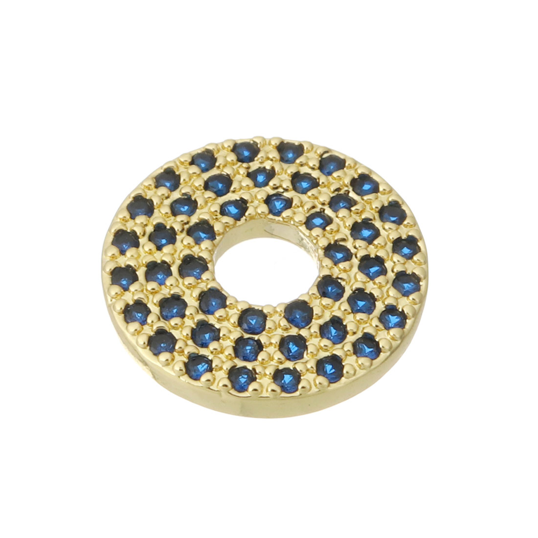  gold color plated with blue CZ