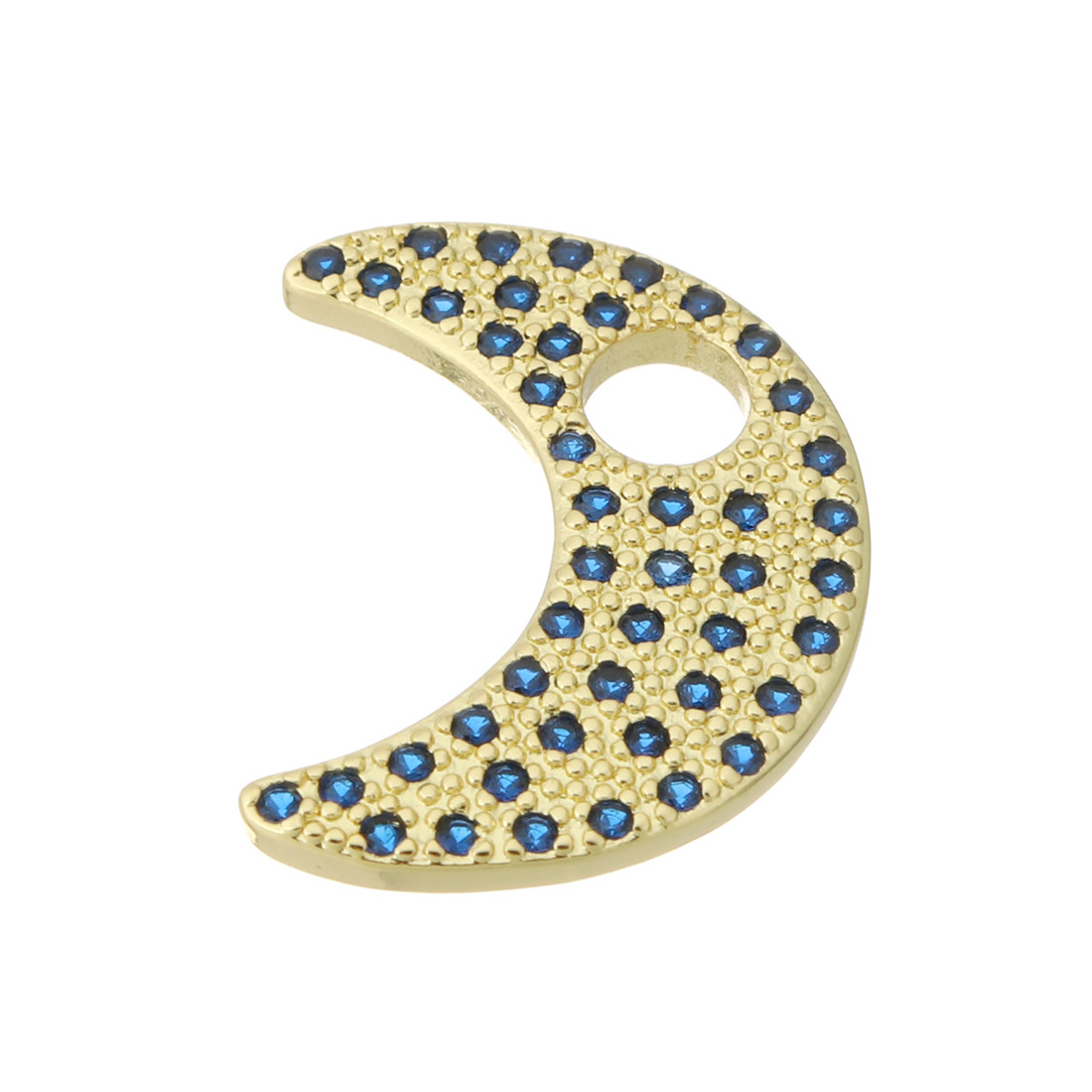 7:colore oro placcato con CZ blu