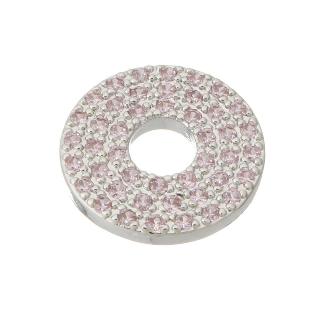 2:platina plated met roze CZ