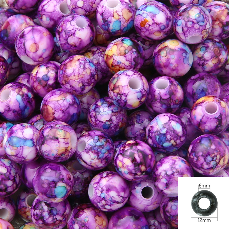 3:Purple 12mm about 30pcs/pack