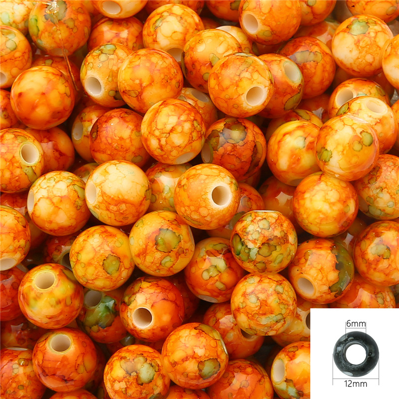 10:Orange 12mm about 30pcs/pack