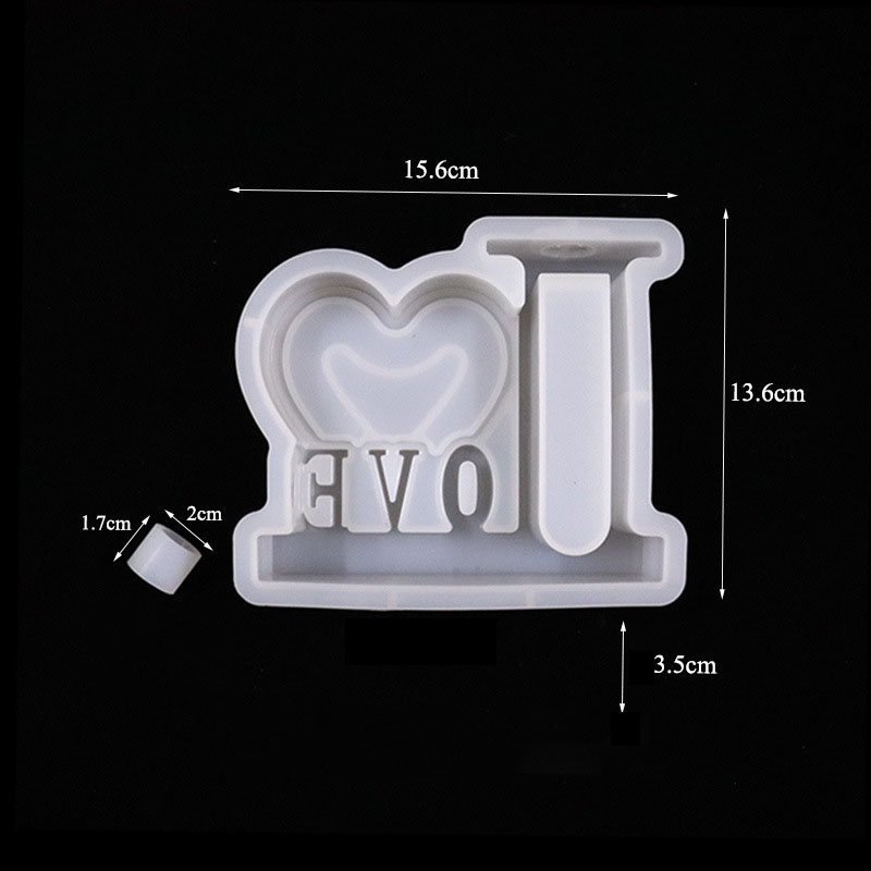 1:love photo frame flower mold