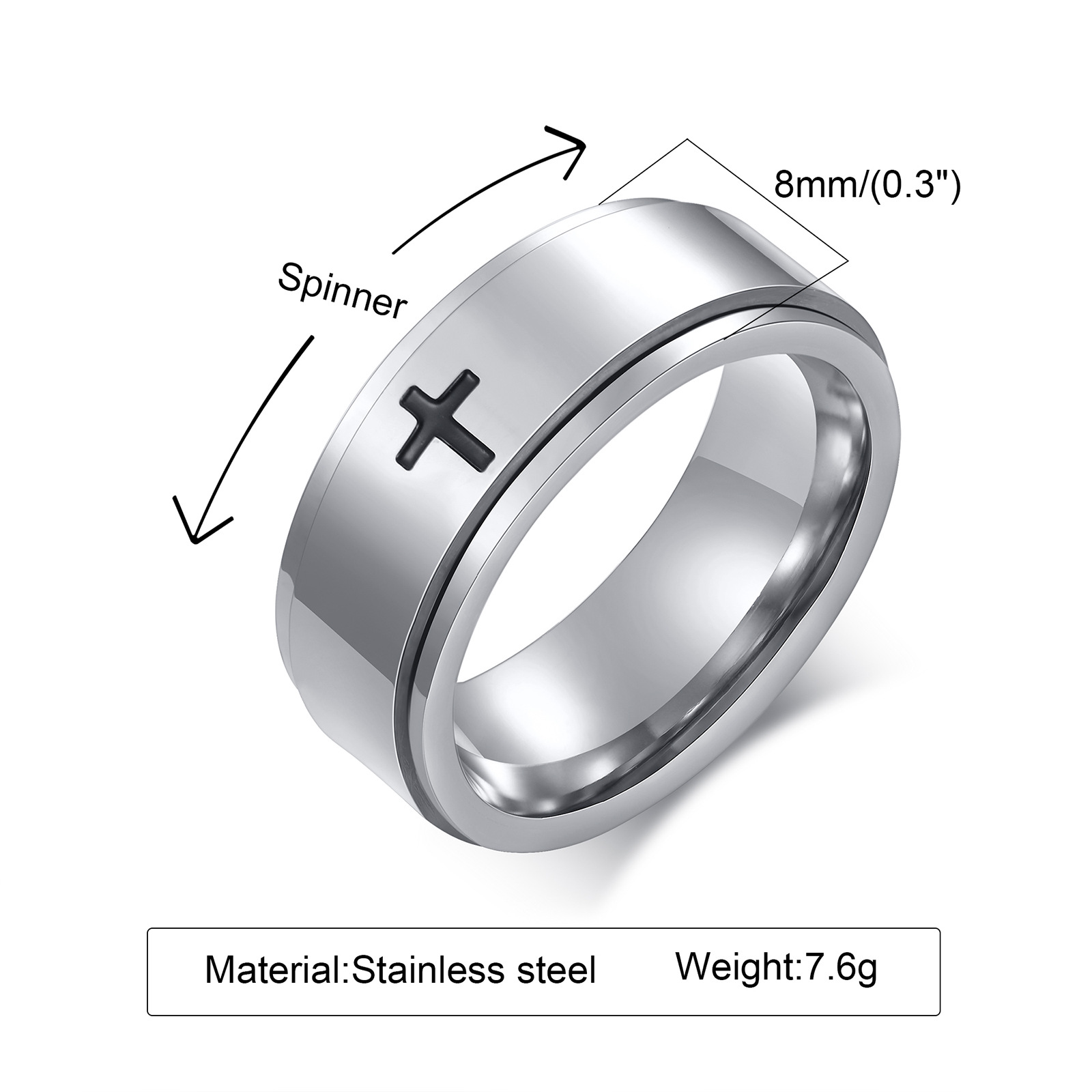 Steel Color Corrosion Cross 7-12# Mei Wai No. 8