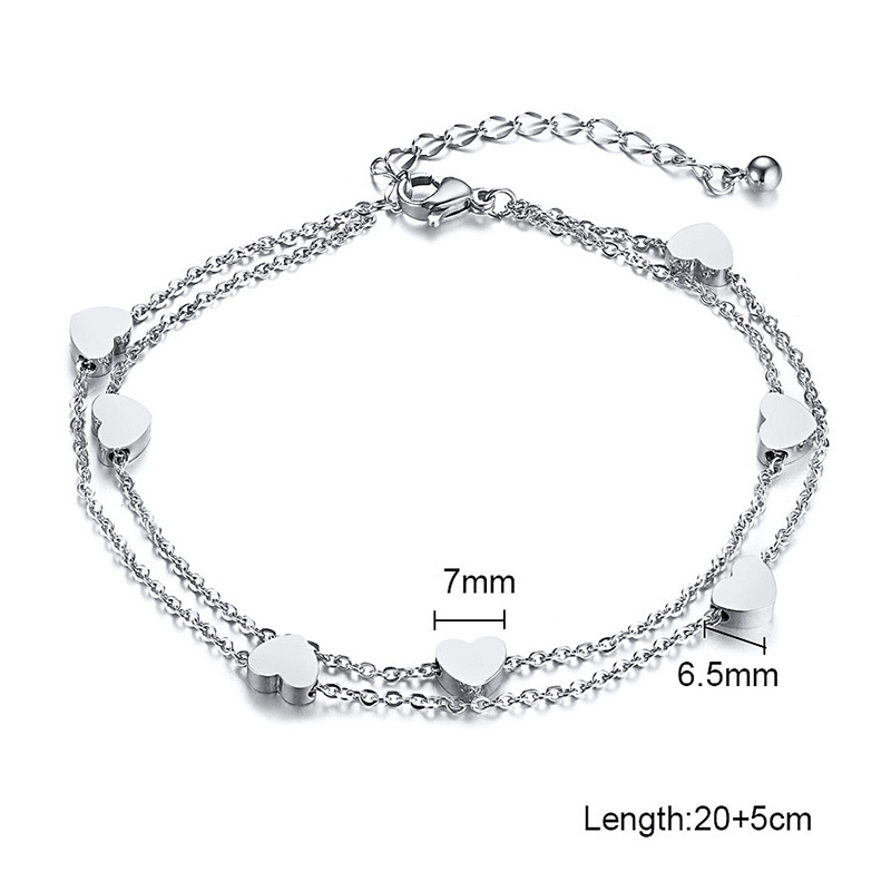 Added steel anklet (length 20+5CM)