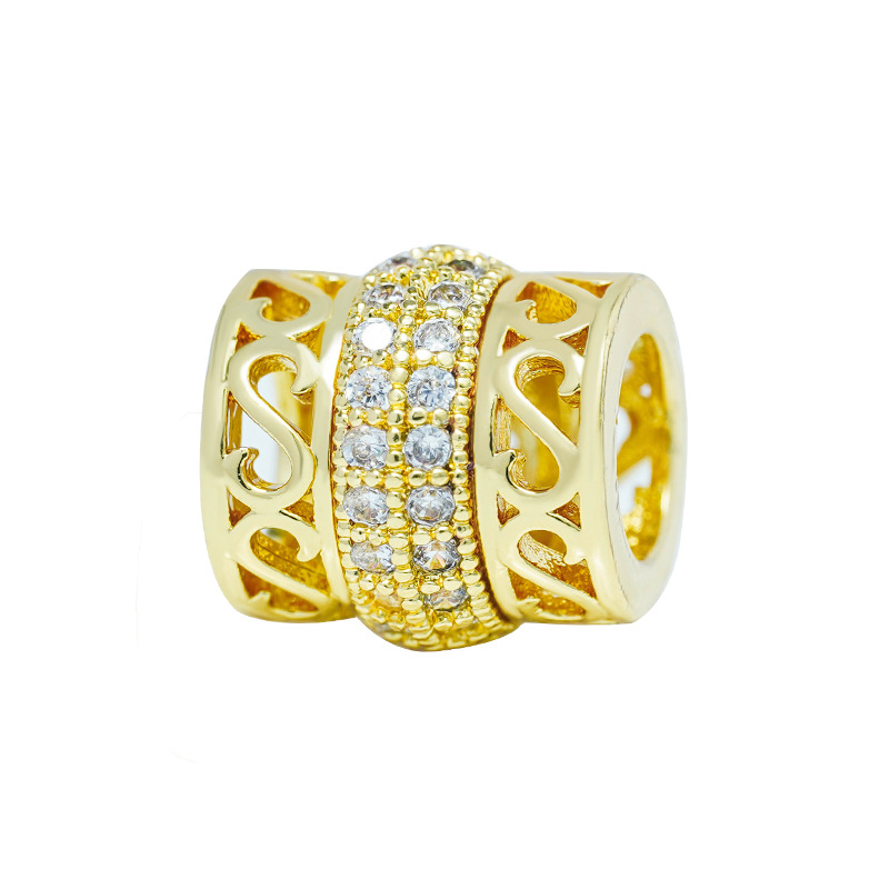 White Zirconium - Gold