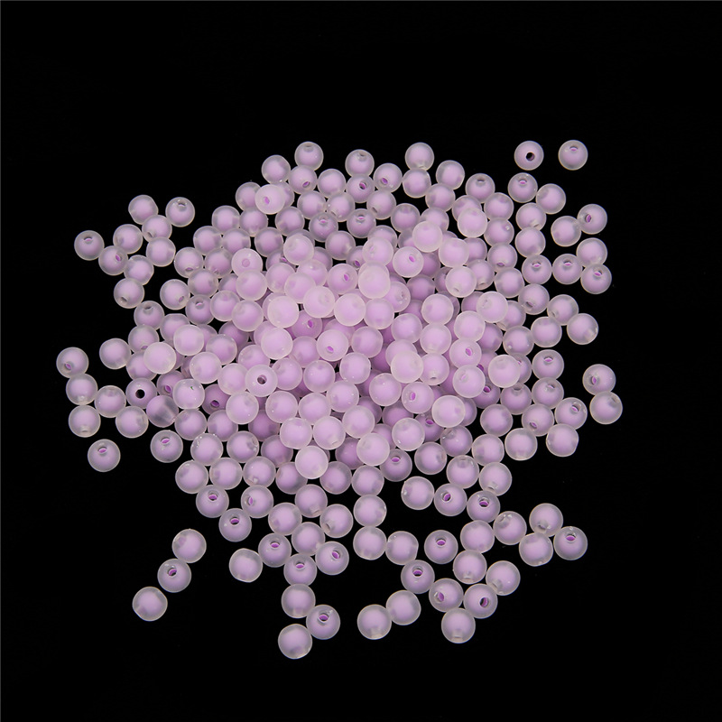 Purple, Matte, 8mm, about 110pcs/bag