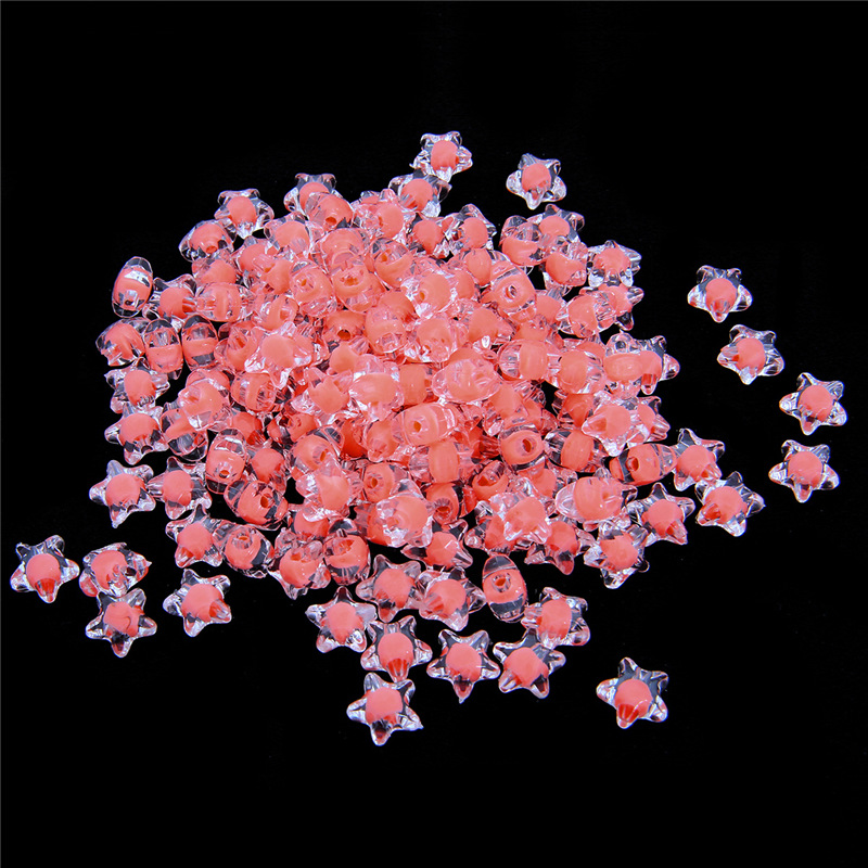 Snow bud color star, 11x11.5mm, about 83pcs/bag