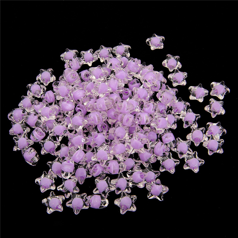 Purple star, 11x11.5mm, about 83pcs/bag