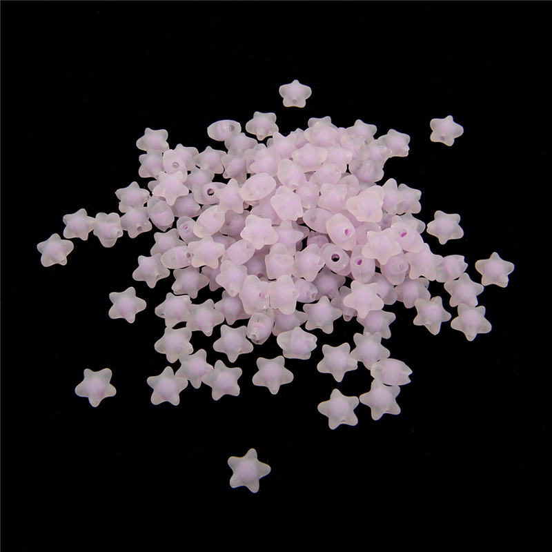 Purple, Matte, star, 11x11.5mm, about 83pcs/bag