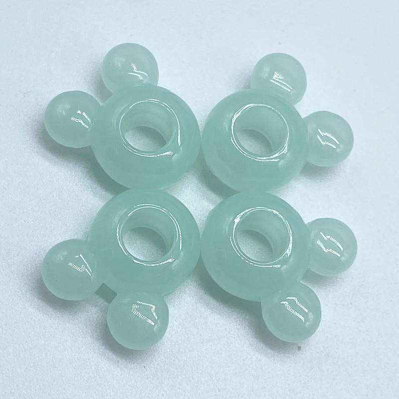 1:Mickey head mint green (15x14mmx6mm)