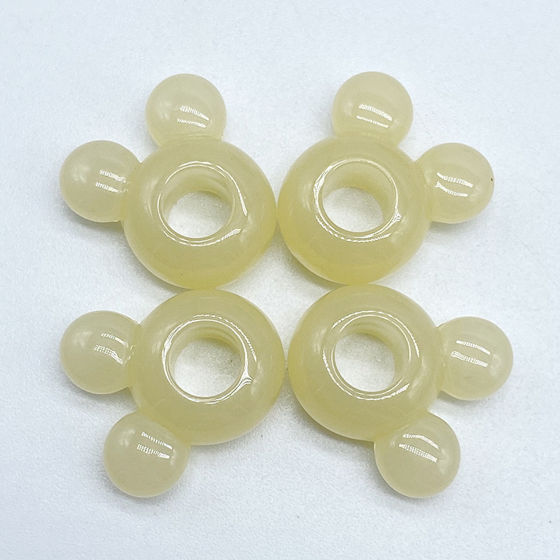 4:Mickey head light yellow (15x14mmx6mm)