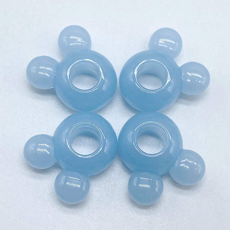 6:Mickey head light blue (15x14mmx6mm)