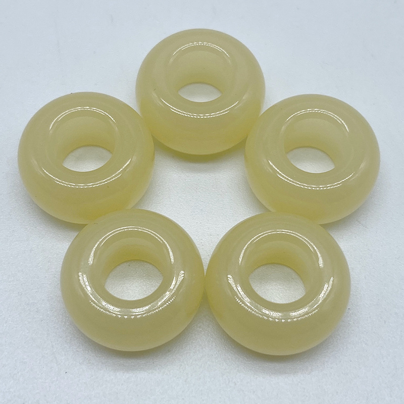 11:Abacus Beads Light Yellow (13x13x7mm)