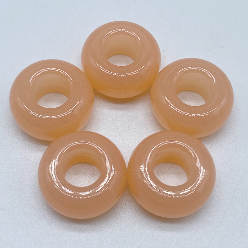 12:Abacus Beads Light Orange (13x13x7mm)