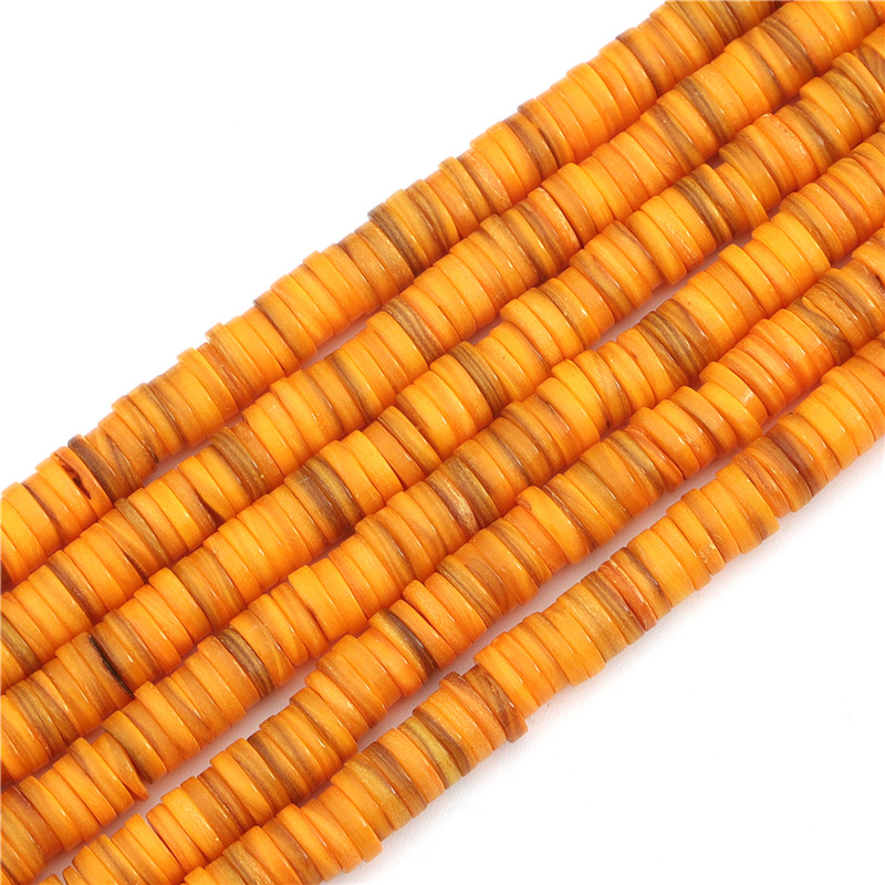 orange yellow, 8mm（About 180-190 PCS/Strand）