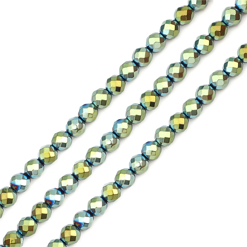 Electroplated light green ball 4mm diameter about