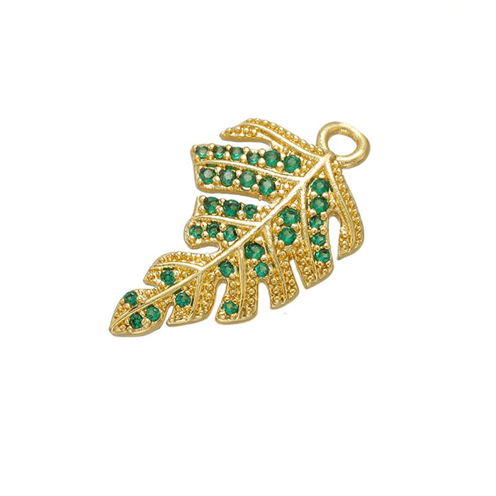 Golden Banana Leaf 23x13mm