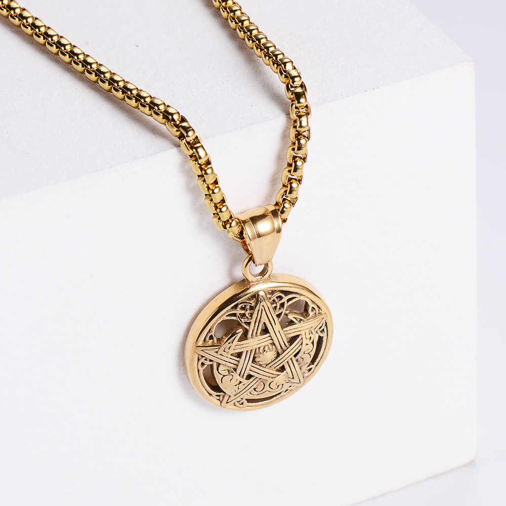 【Gold】with chain pendant